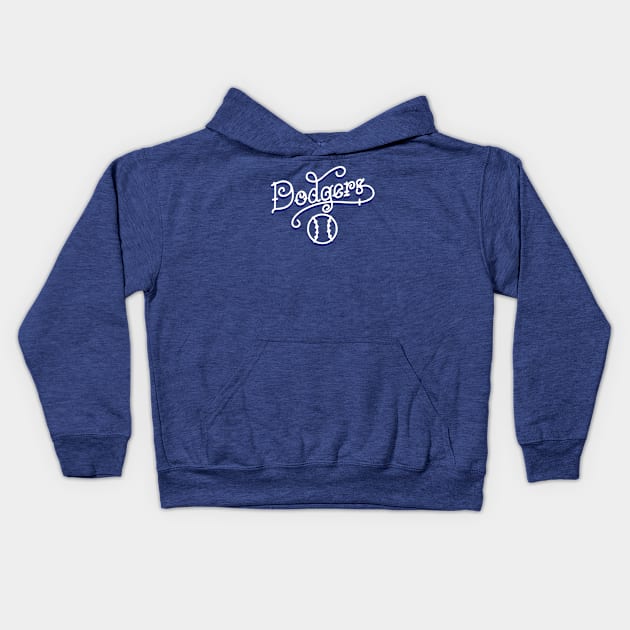 Dodgers Sailor Tattoo Kids Hoodie by Throwzack